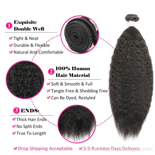 cheap wholesale human hair bundle Kinky straight wholesale virgin hair wave brazilian hair